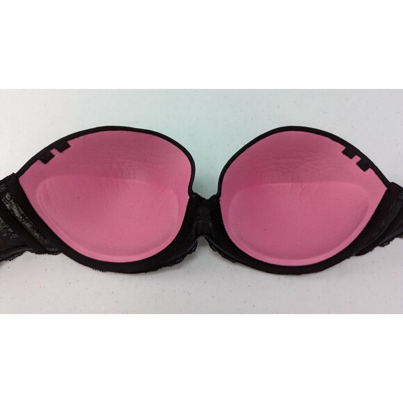 Victoria's Secret PINK Bra Women’s 34D Black Lace Push Up Multi-Way - Picture 3 of 4